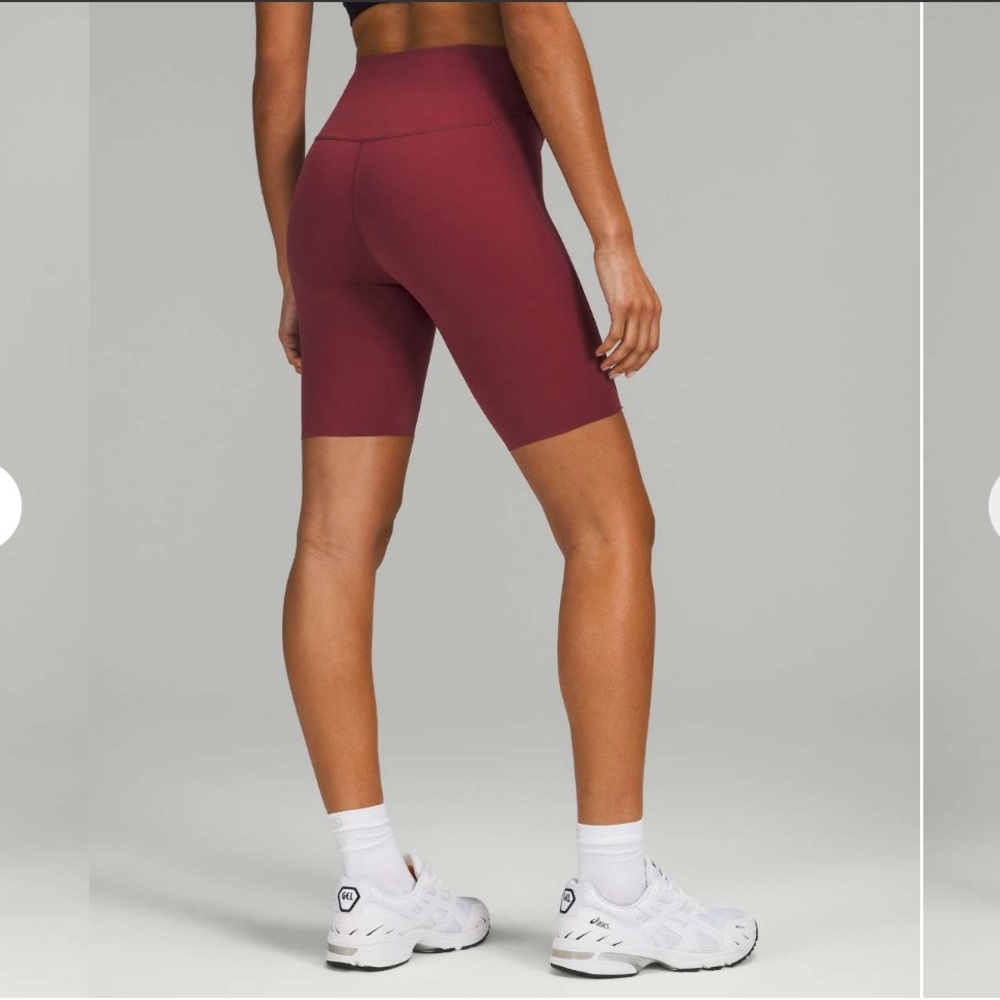 Lululemon base pace short 8” - mulled wine - size 6 - maroon color